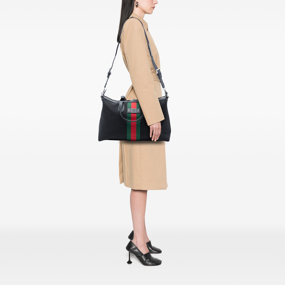 Pre-Loved Gucci Techno Canvas Web Travel Bag - Picture 7 of 8